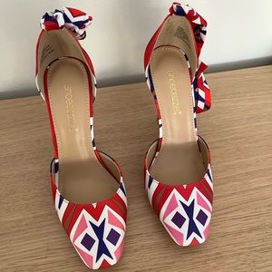 ShoeDazzle Deeny Ankle Tie Pumps